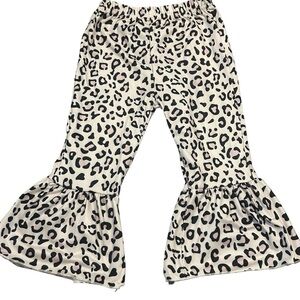 Leopard Print Baby Girl Pants Bell Bottoms 12-18M‎ Infant Toddler Cute